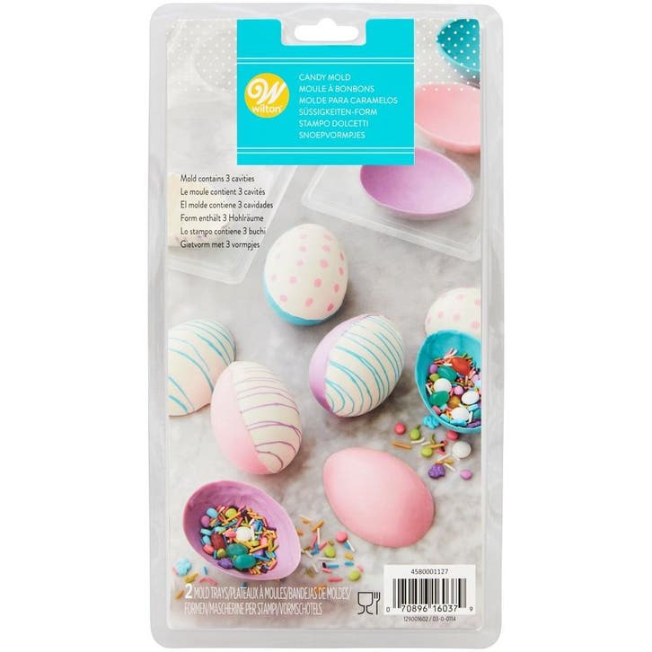 Wilton Chocolade Holvorm Half Ei (6x), Hobby en Vrije tijd, Taarten en Cupcakes maken, Nieuw, Verzenden