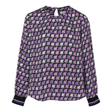 Louis and Mia • paars witte blouse • 36, Verzenden, Louis and Mia, Paars, Nieuw