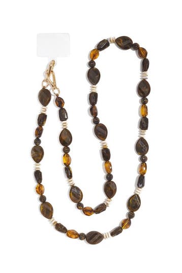 Goudlief Telefoonketting met kralen, eenvoudige acryl acc..., Verzenden, Nieuw