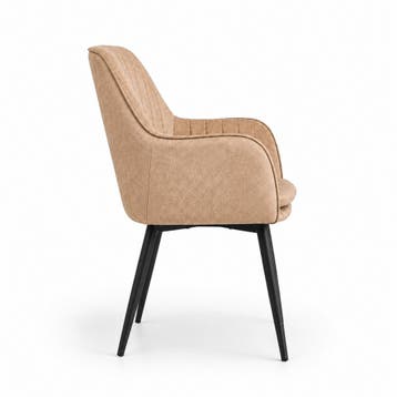 Milan Deal 180cm + 4x Vermont light brown, Huis en Inrichting, Stoelen, Ophalen of Verzenden, Nieuw