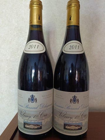 2011 Domaine Bernard Delagrange - Volnay 1er Cru - 2 Flessen, Verzamelen, Nieuw