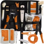 Bigstren RJ45 Netwerkset 145-delig – Crimper & Tester (Aut, Auto diversen, Autogereedschap, Ophalen of Verzenden, Nieuw