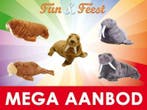 Walrus knuffels - Mega aanbod dolfinarium knuffels, Ophalen of Verzenden, Nieuw, Overige typen