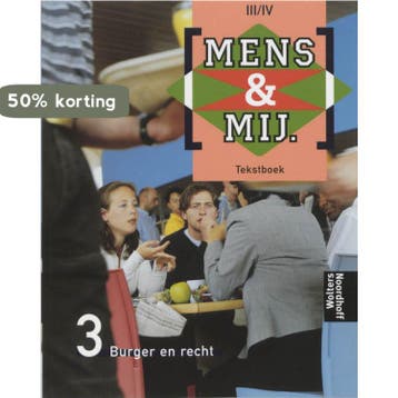 Mens & maatschappij 3/4 Burger en recht Tekstboek, Verzenden, Gelezen, G. Slofstra