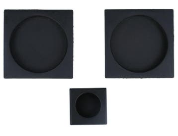Set komgrepen voor schuifdeur mat zwart, Verzenden, Nieuw