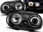 Koplamp units Angel Eyes Black geschikt voor VW Golf 4, Verzenden, Nieuw, Volkswagen