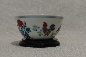Kop en schotel - Porselein - Chinees porseleinen kopje, Antiek en Kunst
