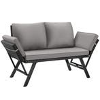 Wicker-loungesofa Sintra, verstelbare armleuningen, 2in1 - l, Tuin en Terras, Verzenden, Nieuw