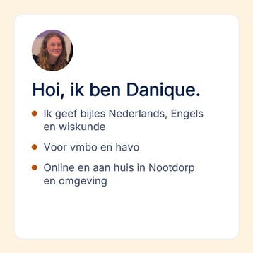 Nederlands bijles in Nootdorp voor vmbo en havo, Privéles, Bijles
