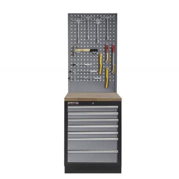 Werkplaatskast met zeven laden, hardhouten werkblad +, Doe-het-zelf en Verbouw, Werkbanken, Ophalen of Verzenden, Nieuw