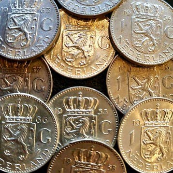 SERIE Nederlandse zilveren Gulden - 1954 t/m 1967, Verzenden, Koningin Juliana, Losse munt, Zilver