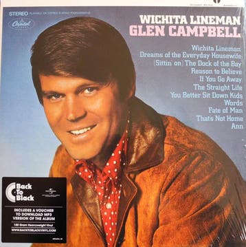 Glen Campbell - Wichita Lineman, Ophalen of Verzenden, Gebruikt
