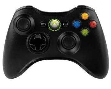 Microsoft Xbox 360 Controller Wireless Zwart, Ophalen of Verzenden, Zo goed als nieuw
