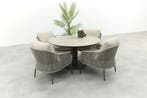 Taste Florence/Sarah ronde low dining tuinset Ø130 cm.-, Verzenden, Nieuw, Overige materialen, Tuinset