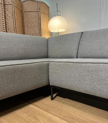 ZGAN Design on Stock Bloq U-Bank Dormeuse Grijs, Huis en Inrichting, Banken | Bankstellen, Hoekbank, 300 cm of meer, Ophalen of Verzenden