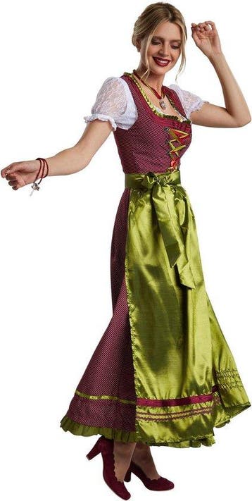 2dekans | Dressforfun Maxi Dirndl Ruhpolding model 2 L -, Ophalen of Verzenden, Zo goed als nieuw