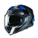 HJC F100 Bios Zwart Blauw Systeemhelm, Motoren, Nieuw met kaartje, Systeemhelm, HJC, XXL