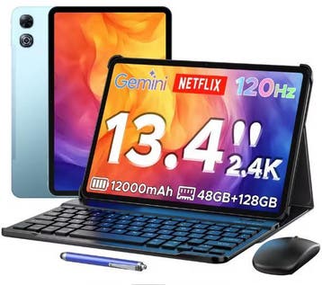 13,4 Inch Tablet 2-in-1 Android 48GB RAM 12000mAh, Computers en Software, Android Tablets, Verzenden, Nieuw
