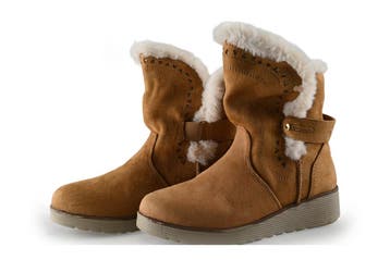Skechers Enkellaarzen Meisjes in maat 32 Cognac, Verzenden, Jongen of Meisje, Schoenen, Skechers