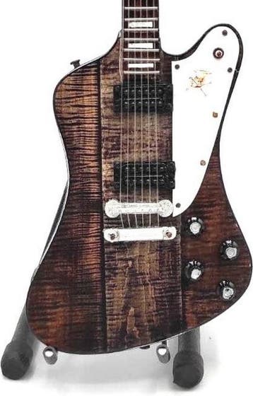 Miniatuur replica Gibson Firebird gitaar Slash Guns N Roses, Ophalen of Verzenden, Nieuw, Pop, Beeldje of Miniatuur