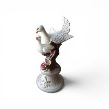 Capodimonte - Snijwerk, Colombe - 45.5 cm - Porselein - 1970, Antiek en Kunst