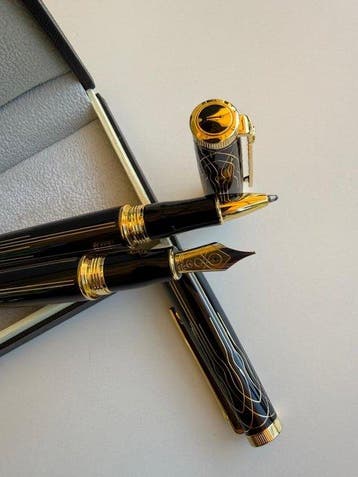 Scrikss - Heritage Set 23K Vergoldet & Lack Schwarz - Zonder, Nieuw