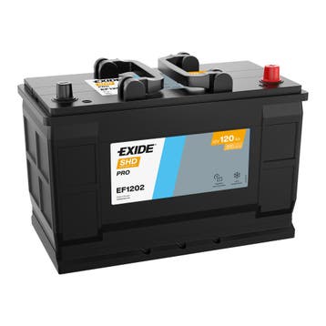 Exide Power PRO accu | EF1202 | 12V 120Ah, Ophalen of Verzenden, Nieuw