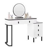 Kaptafel met LED-Spiegel – 5 Lades, Verstelbaar Licht, Verzenden, Nieuw