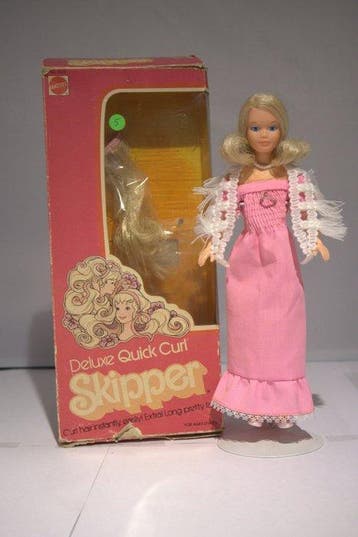 Mattel - Barbiepop Skipper Deluxe Quick Curl met orginele