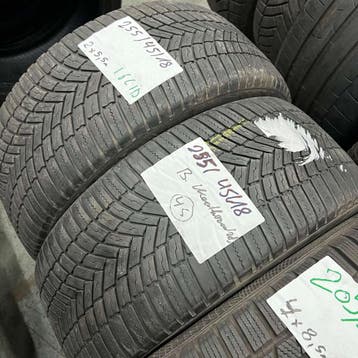 2 x Bridgestone Weather Control 255-45-18 4 Seizoenbanden..., Auto-onderdelen, Banden en Velgen, 18 inch, Gebruikt, 255 mm, Ophalen of Verzenden