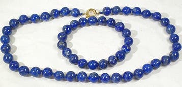 Lapis lazuli NATURAL uit Afghanistan - armband en, Verzamelen, Mineralen en Fossielen