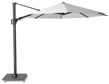 Challenger T2 zweefparasol 350 cm rond wit, Tuin en Terras, Parasols, Ophalen of Verzenden, Nieuw