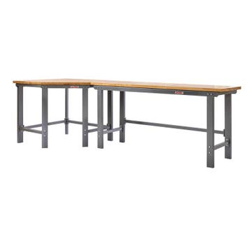 Werkbank hoekopstelling - Hoek werkbank 310 cm. lang grijs, Ophalen of Verzenden, Nieuw