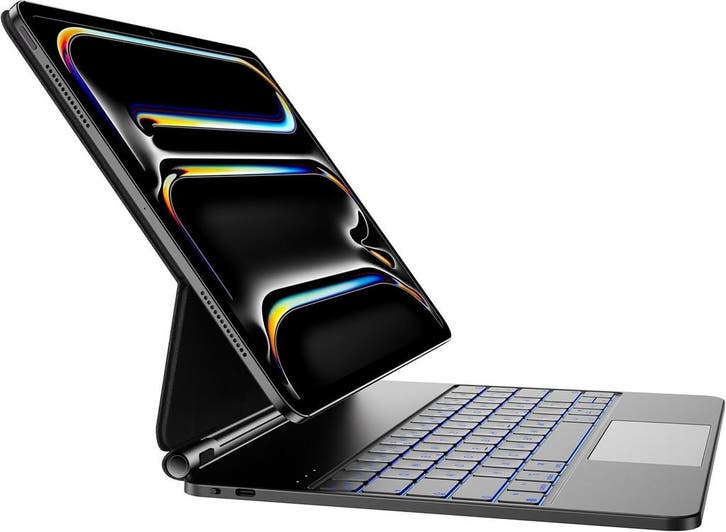 iPad Pro 13 Toetsenbordhoes Bluetooth | 34% Korting, Computers en Software, Apple iPads, 13 inch of meer, Blauw, Nieuw, Apple iPad Pro