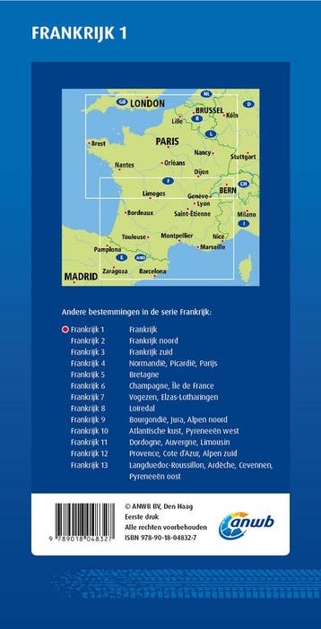 Frankrijk 1 ANWB wegenkaart / ANWB wegenkaart 9789018048327, Verzenden, Gelezen