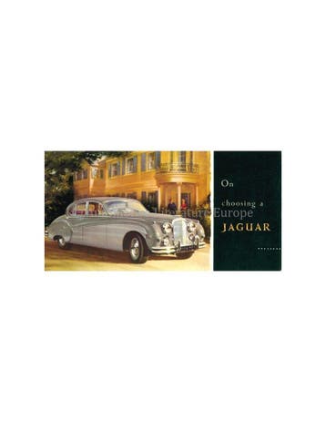1958 JAGUAR PROGRAMMA BROCHURE ENGELS, Nieuw, Author