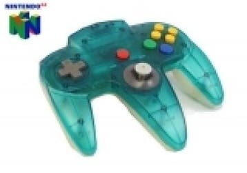 Nintendo 64 Controller Clear Blue met Nieuw Pookje - iDEAL!, Spelcomputers en Games, Ophalen of Verzenden, Gebruikt