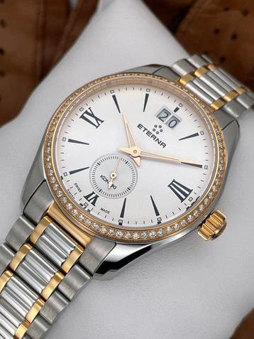 Eterna - Kontiki Big Date Diamonds Lady (0,612ct) -, Nieuw
