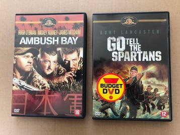 WO II - 2 Films  Ambush Bay 1966 - Go Tell the Spartans 1978, Vanaf 12 jaar, Ophalen of Verzenden, 1960 tot 1980, Zo goed als nieuw