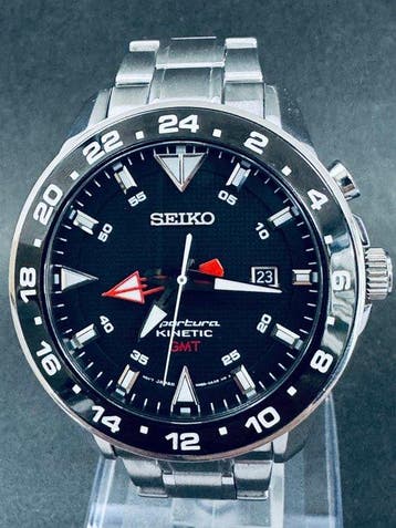 Seiko - Sportura Kinetic GMT - Zonder minimumprijs -, Sieraden, Tassen en Uiterlijk, Horloges | Antiek
