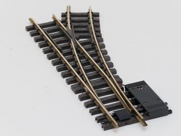 LGB 16050 Digitaal Elektr.Weiche  rechts, R3,22.5 Grad, Ophalen of Verzenden, Gebruikt, Rails, LGB