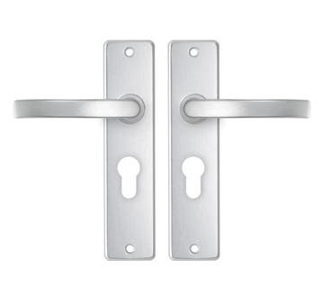 AXA basic schild PC55 met deurklink blok aluminium F1, Verzenden, Nieuw