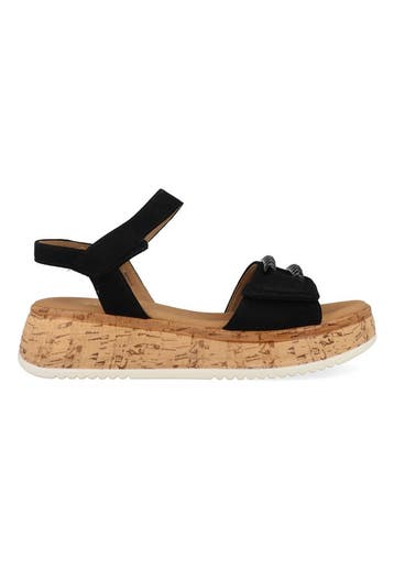 Gabor Sandalen 62.740.47 Zwart-38, Kleding | Dames, Schoenen, Verzenden, Nieuw, Zwart