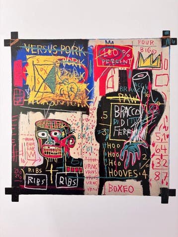 Jean-Michel Basquiat - The Italian Version of Popeye has no