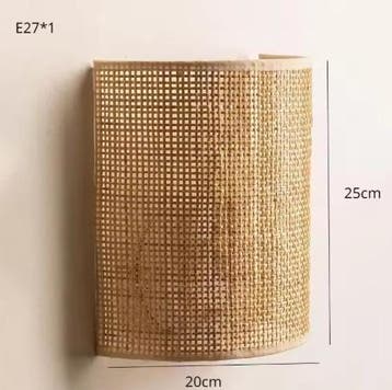 Rotan Wandlamp – Bohemian Sfeerverlichting voor Slaap, Verzenden, Nieuw