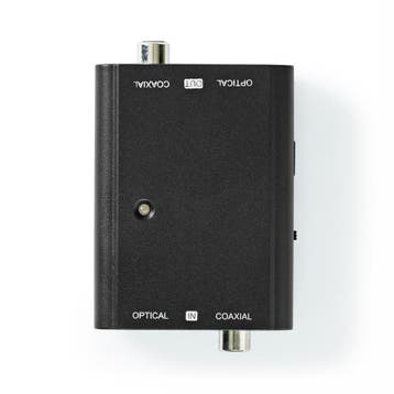 Digitale audio converter Toslink - RCA Coaxiaal en andersom, Audio, Tv en Foto, Converters, Verzenden, Nieuw