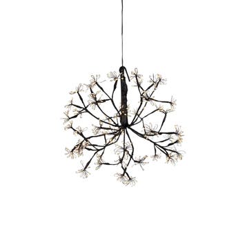 Kerst hanglamp bol zwart 40cm incl. LED met timer IP44 -, Verzenden, Nieuw