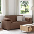 vidaXL Loveseat Bruin 180 cm Stof, Verzenden, Nieuw, Stof, 150 tot 200 cm