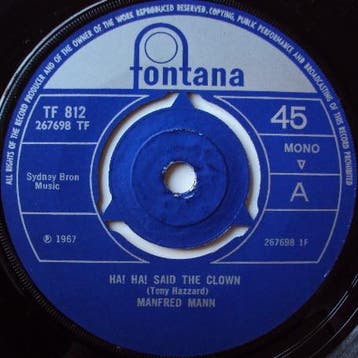 vinyl single 7 inch - Manfred Mann - Ha! Ha! Said The Clown, Verzenden, Zo goed als nieuw, 7 inch, Pop