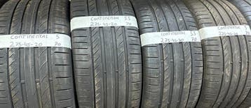 2x275-45-20 Continental Zomer 2x5m 2x5.5m Prijs Ped Band, Ophalen, Gebruikt, Velg(en), 275 mm